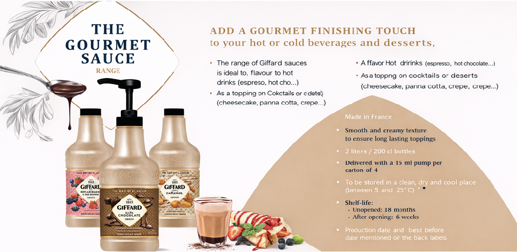 Giffard Gourmet Sauce Range